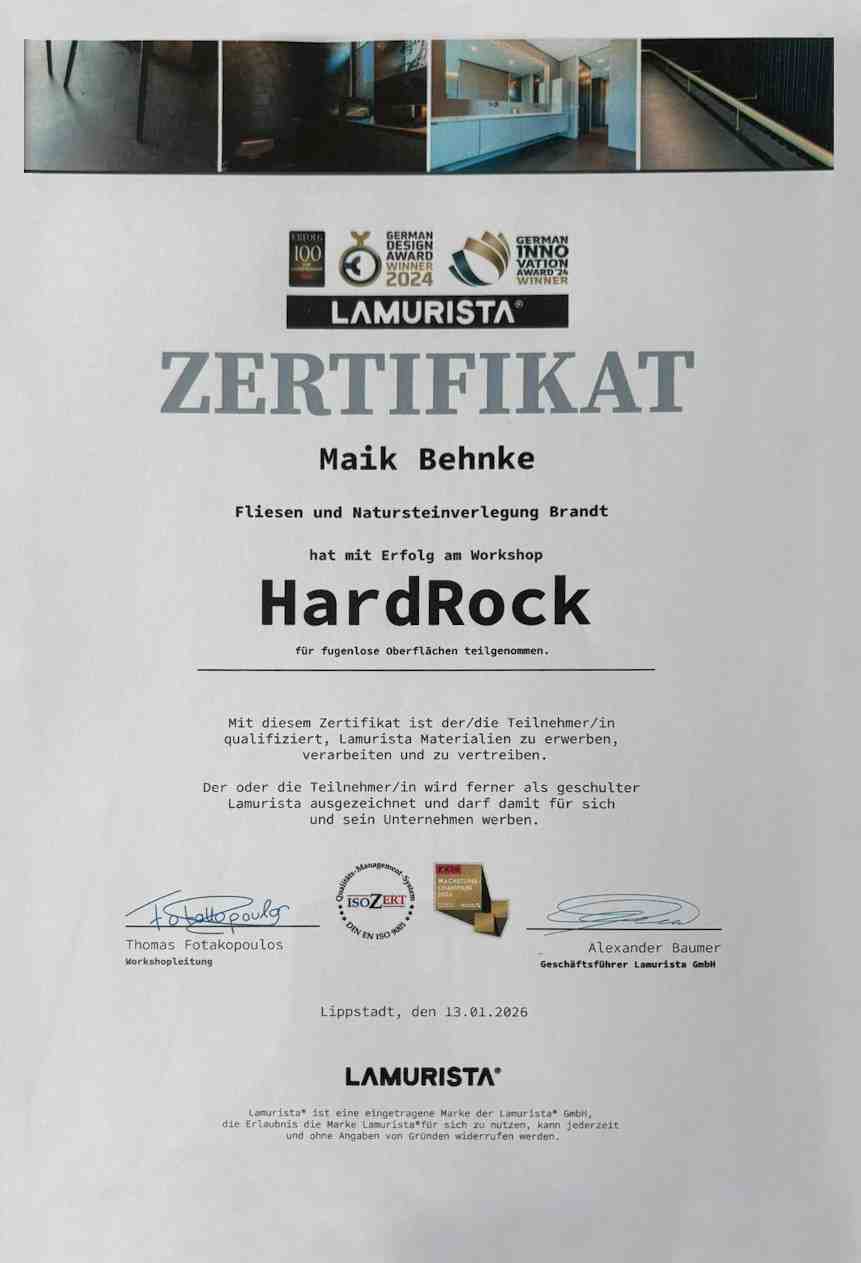 Zertifikat Lamurista Maik Behnke